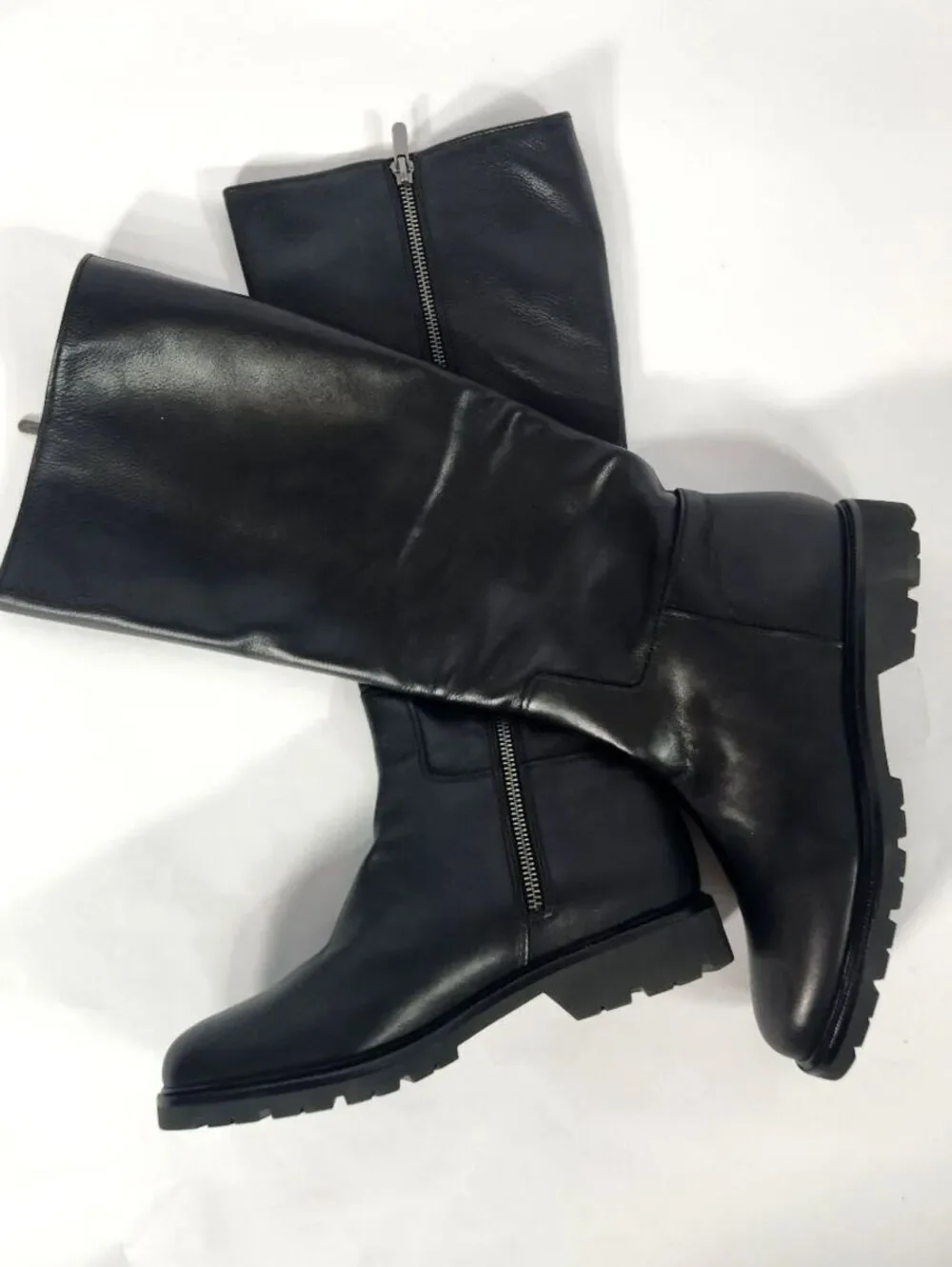Vince Black Leather Knee-High Boots US 7.5